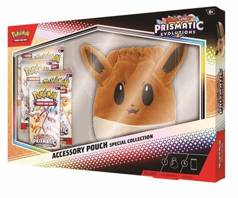 ClashSummit — Pokemon Scarlet & Violet Prismatic Evolutions Accessory Pouch Special Collection – Official Pokemon TCG Product by ClashSummit