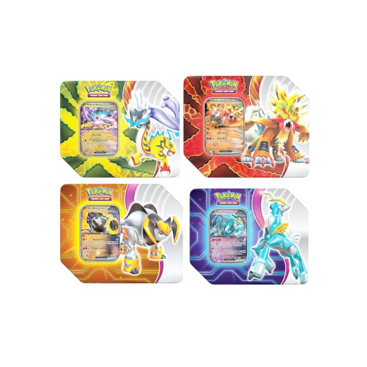 ClashSummit — Pokemon Paradox Destinies Tin (8 Tin Case) – Official Pokemon TCG Product by ClashSummit