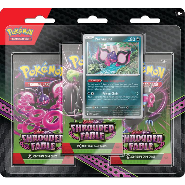 ClashSummit — Pokemon Scarlet & Violet Shrouded Fable 3-Pack Blister Pack - 12 Pack Box – Official Pokemon TCG Product by ClashSummit