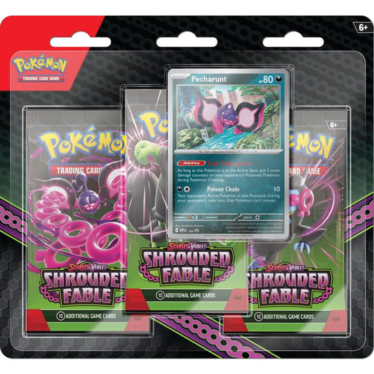 ClashSummit — Pokemon Scarlet & Violet Shrouded Fable 3-Pack Blister Pack - 12 Pack Box – Official Pokemon TCG Product by ClashSummit