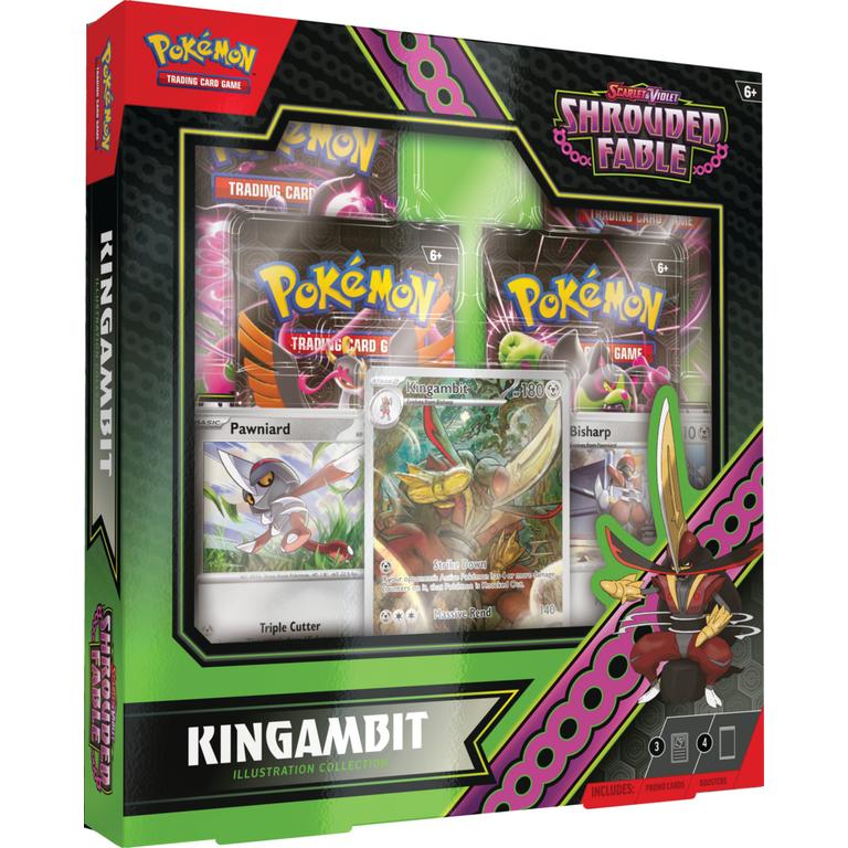 ClashSummit — Pokemon Scarlet & Violet Shrouded Fable Kingambit Illustration Collection 6 Box Case – Official Pokemon TCG Product by ClashSummit
