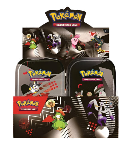 ClashSummit — Pokemon Scarlet & Violet: Black Bolt/White Flare Unova Mini Tin Display – Official Pokemon TCG Product by ClashSummit
