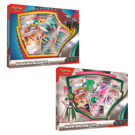 ClashSummit — Pokemon Roaring Moon/Iron Valiant EX 6 Box Case – Official Pokemon TCG Product by ClashSummit