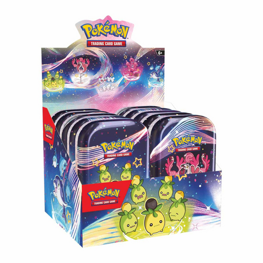 ClashSummit — Pokemon Scarlet & Violet Paldean Fates Mini Tin Display Box – Official Pokemon TCG Product by ClashSummit