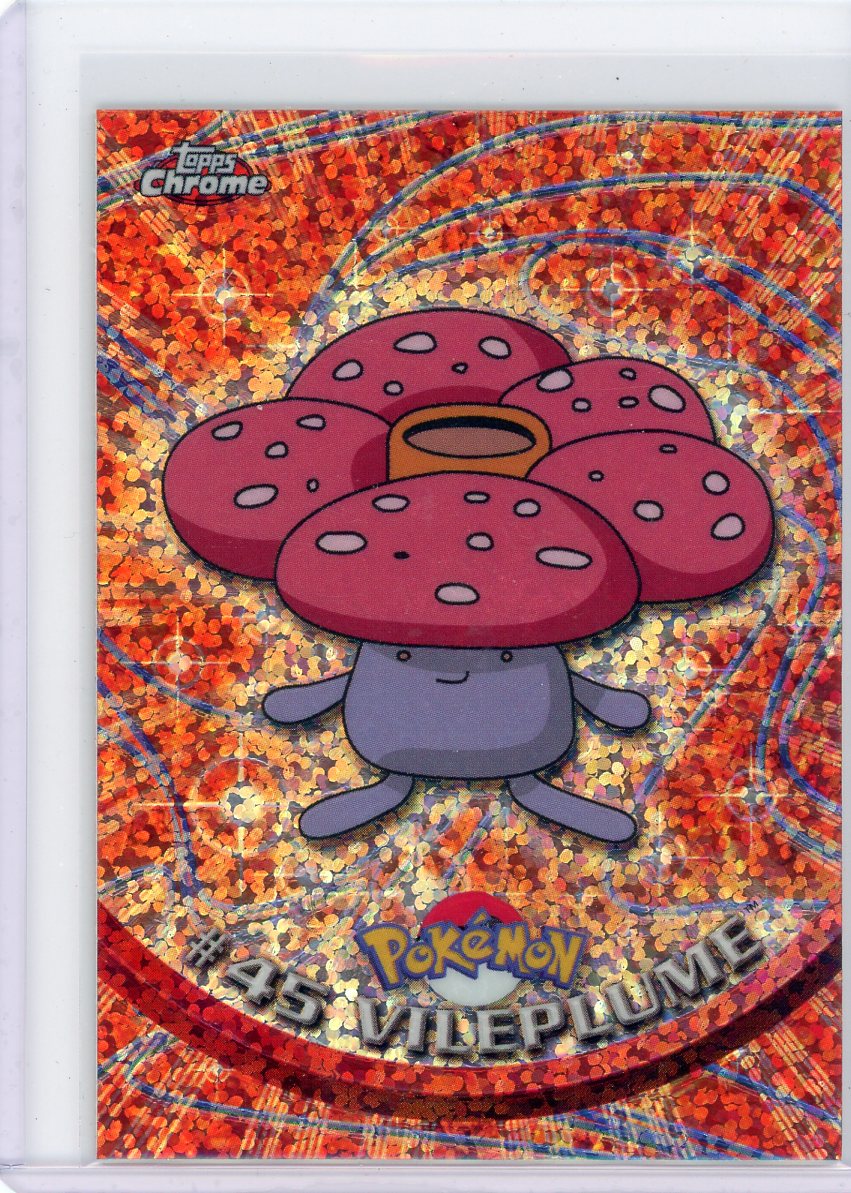 ClashSummit — Vileplume 2000 Pokemon Topps Chrome Sparkle Refractor #45 – Official Pokemon TCG Product by ClashSummit