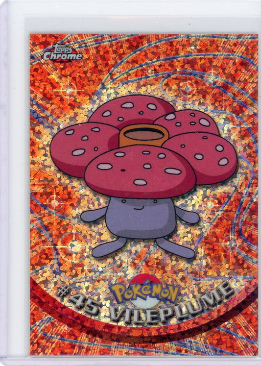 ClashSummit — Vileplume 2000 Pokemon Topps Chrome Sparkle Refractor #45 – Official Pokemon TCG Product by ClashSummit
