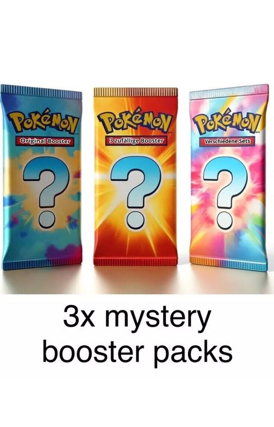 ClashSummit — 3x Pokemon Mystery Booster Packs – Authentic Japanese Pokemon Cards by ClashSummit