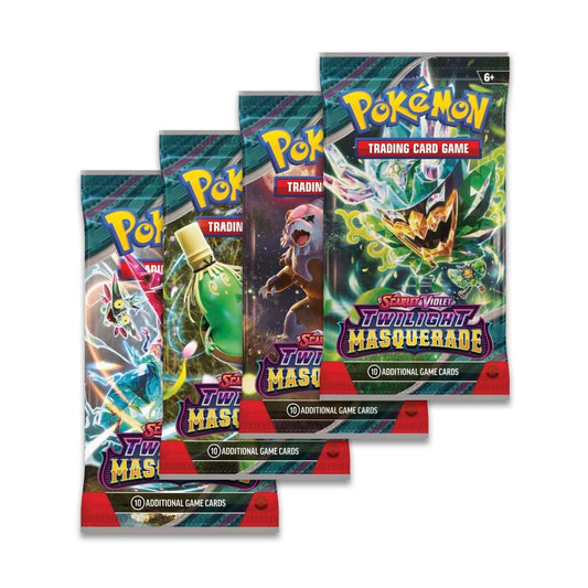 ClashSummit — Pokemon TCG Twilight Masquerade - Booster Packs SET OF 4 – Authentic Japanese Pokemon Cards by ClashSummit